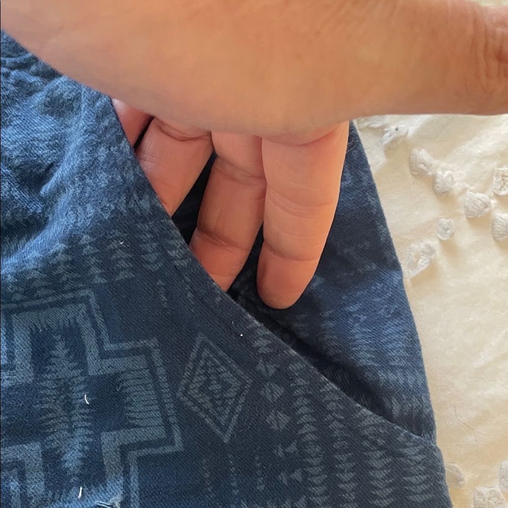 Pendleton Men's Blue Patterned drawstring Pants n… - image 10